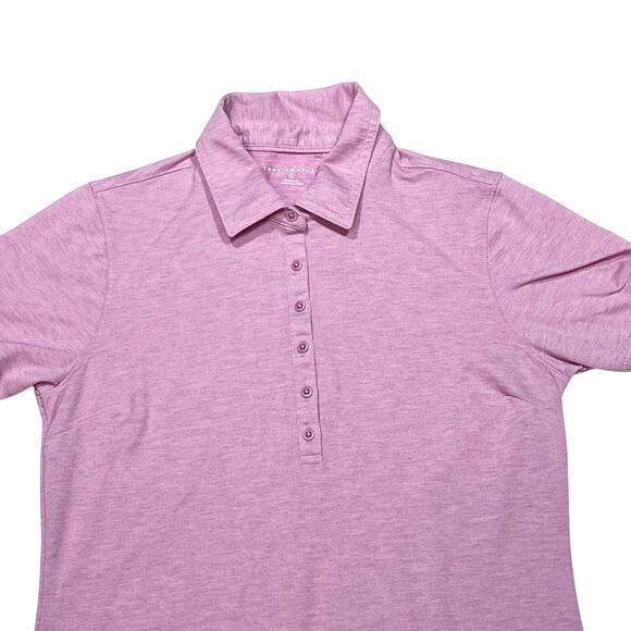Travis Mathew Featherweight Active Golf Polo Women Small Pink New - Picture 3 of 5
